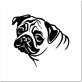 Pug Posters and Art